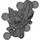 LEGO Dark Stone Gray Torso 7 x 7 with Ball Joints (60894)