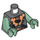 LEGO Dunkles Steingrau Troll Torso (973 / 76382)