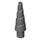 LEGO Dark Stone Gray Unicorn Horn with Spiral (34078 / 89522)