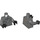 LEGO Gris pierre foncé Unkar&#039;s Thug Torse avec Camouflage avec Dark Stone Bras et Noir Mains (973 / 76382)