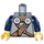 LEGO Dark Stone Gray Viking Warrior Torso (973 / 76382)