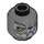 LEGO Dark Stone Gray Wakz with Flat Silver Armor Head (Recessed Solid Stud) (3626 / 12874)