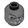 LEGO Gris pierre foncé Wakz avec Plat Argent Armor Diriger (Goujon solide encastré) (3626 / 12874)