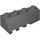 LEGO Dark Stone Gray Wedge 2 x 4 Sloped Right (43720)