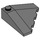 LEGO Dark Stone Gray Wedge 4 x 4 (18°) Corner (43708)