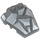 LEGO Dark Stone Gray Wedge 4 x 4 with Jagged Angles with Gray Facets (28625 / 52891)