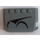 LEGO Dark Stone Gray Wedge 4 x 6 Curved with Magna Guard Symbols (Left) Sticker (52031)