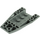 LEGO Dark Stone Gray Wedge 6 x 4 Triple Curved Inverted (43713)