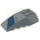 LEGO Dark Stone Gray Wedge 6 x 4 Triple Curved with Venrs and Blue Shape 8016 Sticker (43712)
