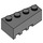 LEGO Dark Stone Gray Wedge Brick 2 x 4 Right (41767)