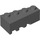 LEGO Dark Stone Gray Wedge Brick 2 x 4 Right (41767)