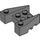 LEGO Dark Stone Gray Wedge Brick 3 x 4 with Stud Notches (50373)