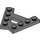 LEGO Dark Stone Gray Wedge Plate 1 x 4 A-Frame (45°) (15706)