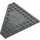 LEGO Dark Stone Gray Wedge Plate 10 x 10 without Corner without Studs in Center (92584)