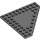 LEGO Dark Stone Gray Wedge Plate 10 x 10 without Corner without Studs in Center (92584)