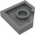 LEGO Dark Stone Gray Wedge Plate 2 x 2 Cut Corner (26601)