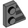 LEGO Dunkles Steingrau Keil Platte 2 x 2 Flügel Recht mit Schwarz Streifen (24307 / 102783)