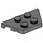 LEGO Gris pierre foncé Coin assiette 2 x 4 (51739)