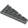 LEGO Dunkles Steingrau Keil Platte 3 x 6 Flügel Rechts (54383)