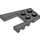 LEGO Dark Stone Gray Wedge Plate 4 x 4 with 2 x 2 Cutout (41822 / 43719)