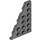 LEGO Dark Stone Gray Wedge Plate 4 x 6 Wing Left (48208)