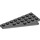 LEGO Dark Stone Gray Wedge Plate 4 x 8 Wing Left with Underside Stud Notch (3933 / 45174)