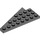 LEGO Dark Stone Gray Wedge Plate 4 x 8 Wing Right with Underside Stud Notch (3934 / 45175)