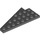 LEGO Dark Stone Gray Wedge Plate 4 x 8 Wing Right with Underside Stud Notch (3934 / 45175)