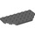 LEGO Dark Stone Gray Wedge Plate 4 x 8 with Corners (68297)