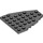 LEGO Dark Stone Gray Wedge Plate 7 x 6 with Stud Notches (50303)