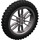 LEGO Dark Stone Gray Wheel 75 x 17mm with Motorcycle Tyre Ø 100,6