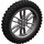 LEGO Donker steengrijs Wheel 75 x 17mm with Motorcycle Tyre Ø 100,6