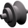 LEGO Dark Stone Gray Wheel Centre with Stub Axles (3464)