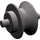 LEGO Dark Stone Gray Wheel Centre with Stub Axles (3464 / 47854)