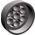 LEGO Dark Stone Gray Wheel Rim Ø31.4 x 16 (60208)