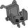 LEGO Dark Stone Gray Wheelchair with Pin Axles (80440)