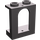LEGO Dark Stone Gray Window Frame 1 x 2 x 2 with Arched Opening (90195)