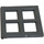 LEGO Grigio pietra scuro Finestra Pane 2 x 4 x 3  (4133)