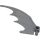 LEGO Tumma kivenharmaa Siipi 8 x 10 jossa Tappi Reikä ja Akseli (55706 / 57487)