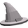LEGO Gris pierre foncé Wizard Chapeau avec surface lisse (6131)