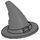 LEGO Dark Stone Gray Wizard Hat with Smooth Surface (6131)