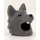 LEGO Dunkles Steingrau Wolf Costume Kopfbedeckung mit Weiß Zähne