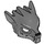 LEGO Dark Stone Gray Wolf Mask with Gray Fur and Ears (11233 / 12829)