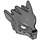 LEGO Dunkles Steingrau Wolf Maske mit Grau Fur und Ohren (11233 / 12829)