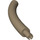 LEGO Dark Tan Animal Tail Middle Section with Technic Pin (40378 / 51274)