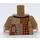 LEGO Mörk Gulbrun Arthur Weasley med Mörk Gulbrun Patchwork Tröja Minifigur Kropp (973 / 76382)