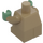 LEGO Dark Tan Baby Body with Sand Green Hands with Fur Collar (74642)