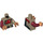 LEGO Dunkel Beige Baze Malbus Minifig Torso (973 / 76382)