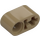 LEGO Dunkel Beige Balken 2 mit Achsloch und Pin Loch (40147 / 74695)