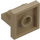 LEGO Mørk beige Brakett 1 x 2 med Vertikal Tile 2 x 2 (41682)